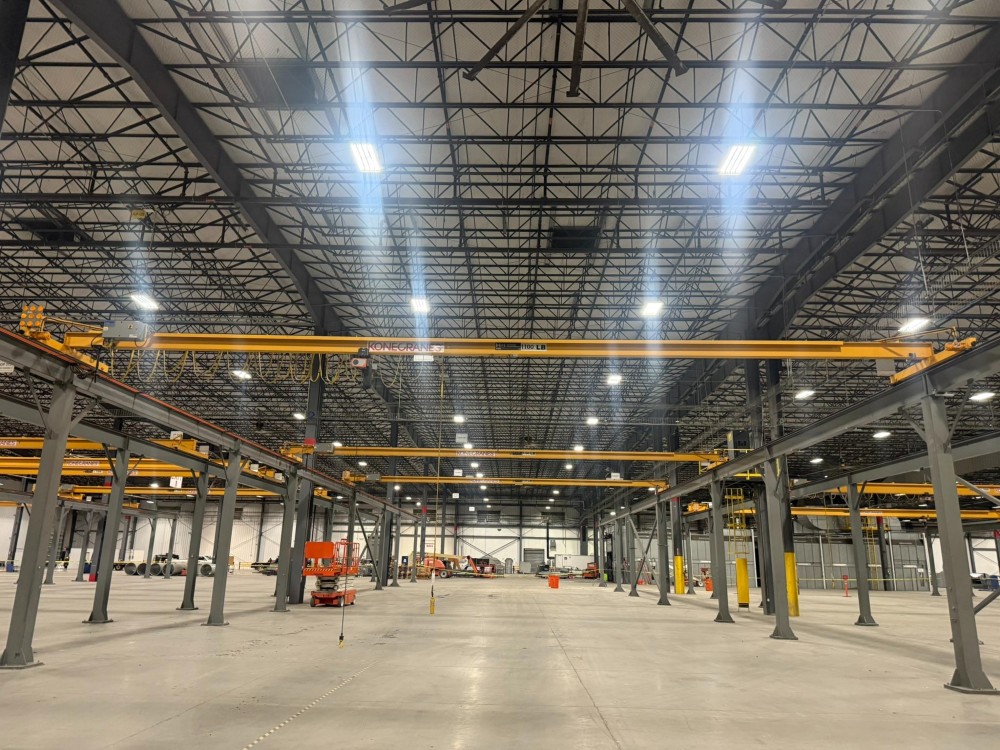 .5 Ton, Kone, 50' 0" Span, 21' Lift, Class D, Pendant, VFD Bridge, Rail/Runway/Cols Avail, 2020, Qty 4 Avail - Image 1