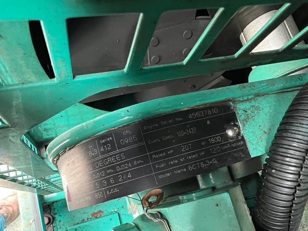 125 KW Cummins/Onan #125DGEA, Diesel Generator, 8.3 liter engine, 207 HP @ 1800 RPM, 120/208 Volt, 1PH/3PH - Image 9
