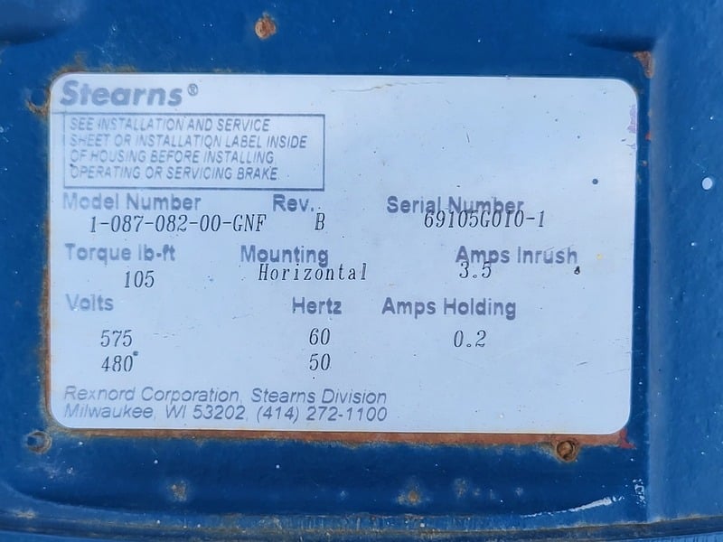 20 HP, 1750 RPM, Flender #D148-KTC-256, Gear Box w/ Electric Motor, 62.12 :1 Ratio, 3.5 amps, 575 Volts - Image 3