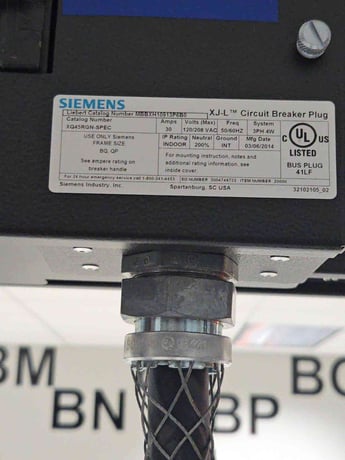 Siemens #XJ-L, Bus plug, XE400-SPEC, w/ Tap box, 2011 (32 available) - Image 8