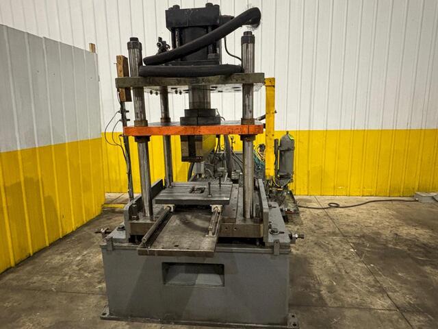 100 Ton, Rollform Inc., hydraulic 4-post cutoff & power unit, 12 stroke, 27" btwn posts, 20 HP - Image 5
