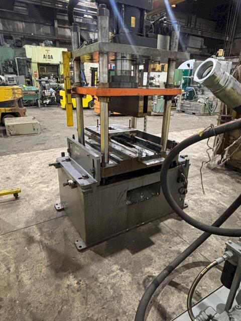 100 Ton, Rollform Inc., hydraulic 4-post cutoff & power unit, 12 stroke, 27" btwn posts, 20 HP - Image 7