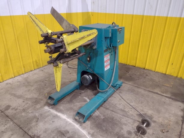 4000 lb. Durant #MD-401-M, motorized uncoiler coil reel, 16" widrth, 15"-20" ID, 60" outside dimensions, 2 HP - Image 6