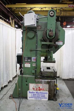 45 Ton, Federal, OBI press, 3" stroke, 11.5" Shut Height, 120 SPM, air clutch & brake, 1992, #63515 - Image 3