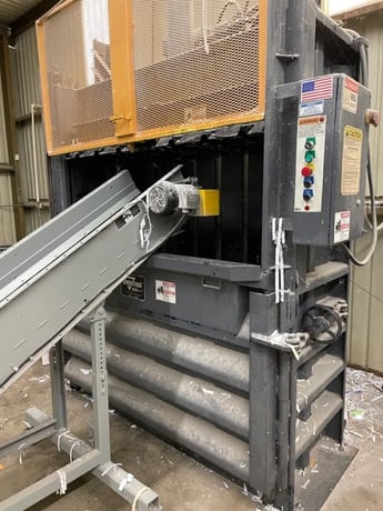 Allegheny Bradford #16-150C, Paper Shredder, w/ Marathon 7230HD Vertical Baler, 1244 hours, 2014 - Image 6