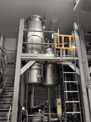 Buflovac Hebeler #12-04878, Double-effect Rising/falling Film Evaporator System, 6,500 Lb/hr, 304L 316L - Image 3