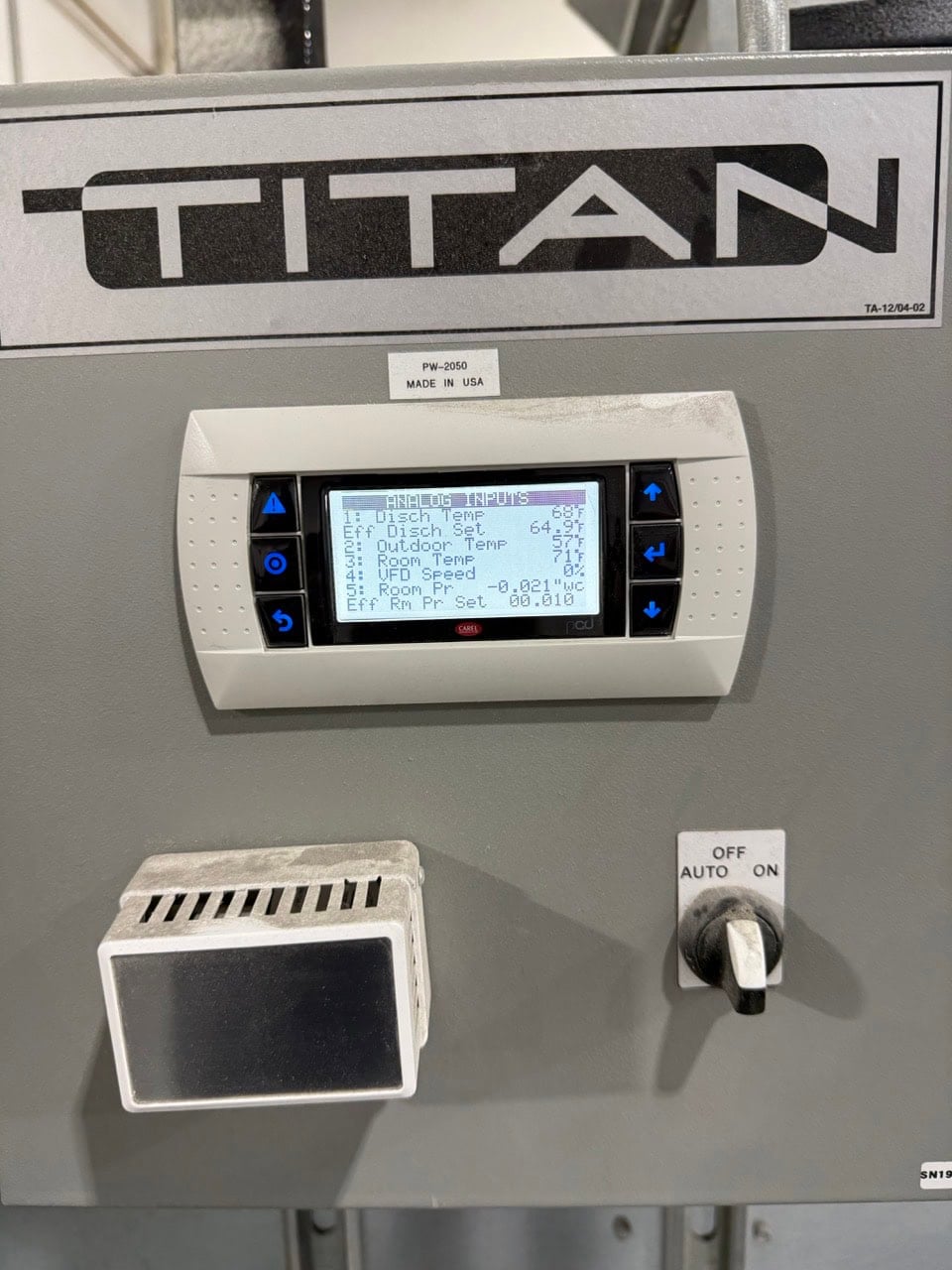 Titan #TA-122-NG-HRV-DA, Natural Gas Air Makeup Unit, 16000 CFM, 1584000 BTUH, 480 V., 2023 - Image 2