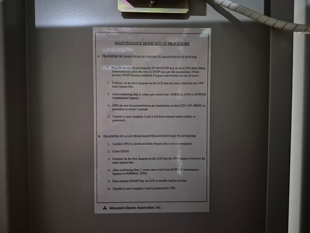 75.0 KVA Mitsubishi Electric Corp. #UP2033A-D753SU-2, Uninterruptible Power Supply, 208 Volt, 3PH, (2 - Image 7