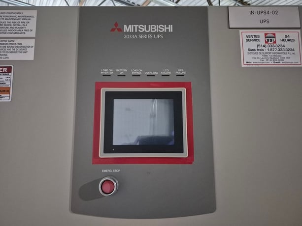 75.0 KVA Mitsubishi Electric Corp. #UP2033A-D753SU-2, Uninterruptible Power Supply, 208 Volt, 3PH, (2 - Image 10