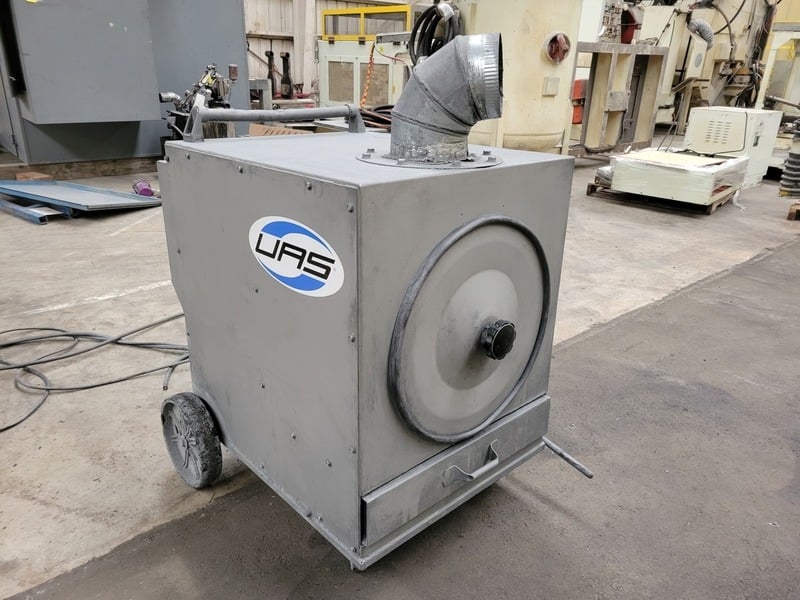 750 cfm UAS #VP-0750, Portable Cartridge Dust Collector, 141 ft filter area, 3 HP, 600 Volts, 3PH - Image 3