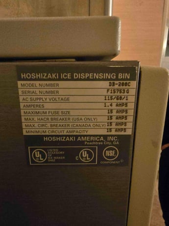Hoshizaki #KM-515MAH, Commercial Ice Dispenser, w/ Ice Maker, 404A - Image 4