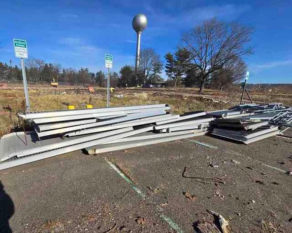 Lot of Cat Walk, Ramp, Railings, Decking, Bases Steel / Iron Material Over 100 Pieces - Image 4