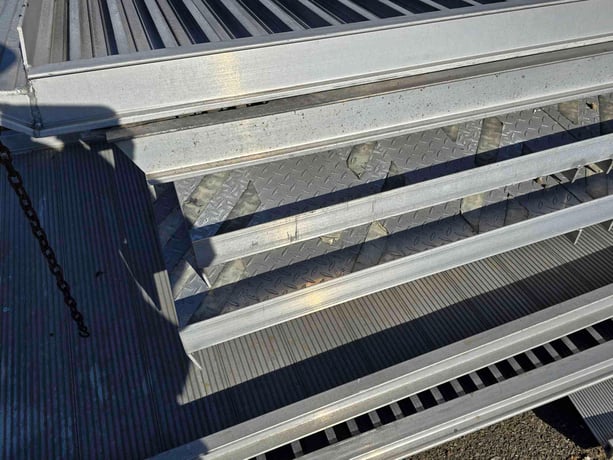 Lot of Cat Walk, Ramp, Railings, Decking, Bases Steel / Iron Material Over 100 Pieces - Image 5