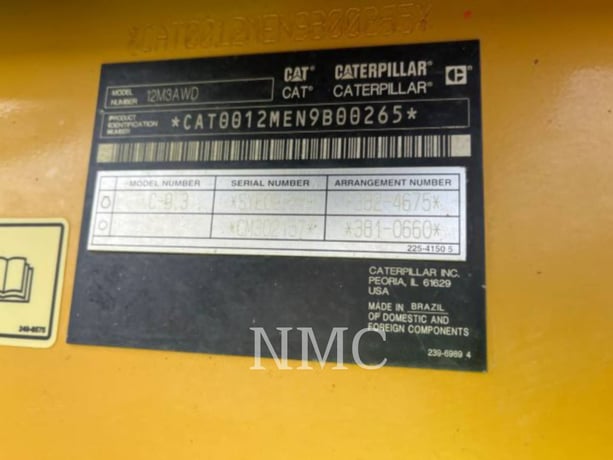 Caterpillar 12M3, Motor Grader, 14500 hours, S/N: N9B00265, 2016 - Image 6