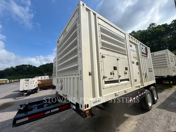 455 KW Caterpillar #XQ570-C18, diesel gen set, Tier 4F, PMG, trailer mount, 5 hours, 2019 - Image 1