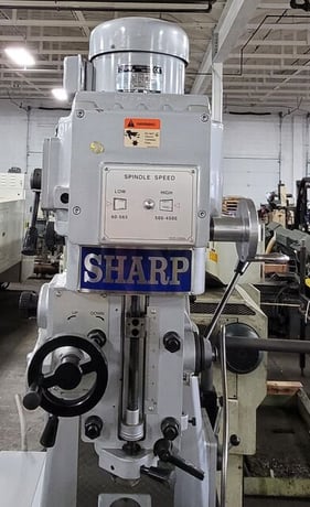 Sharp #VH-25, Vertical/Horizontal Combo Milling Machine, 10" x 56" table, 3 axis, 5 HP, 4500 RPM, 2018 - Image 4