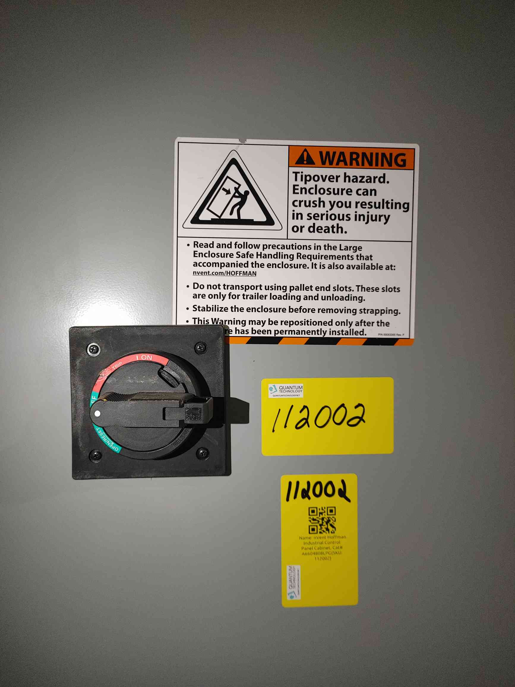 nVent Hoffman #A6604808LPG, Industrial Control Panel Cabinet, type 12 - Image 4