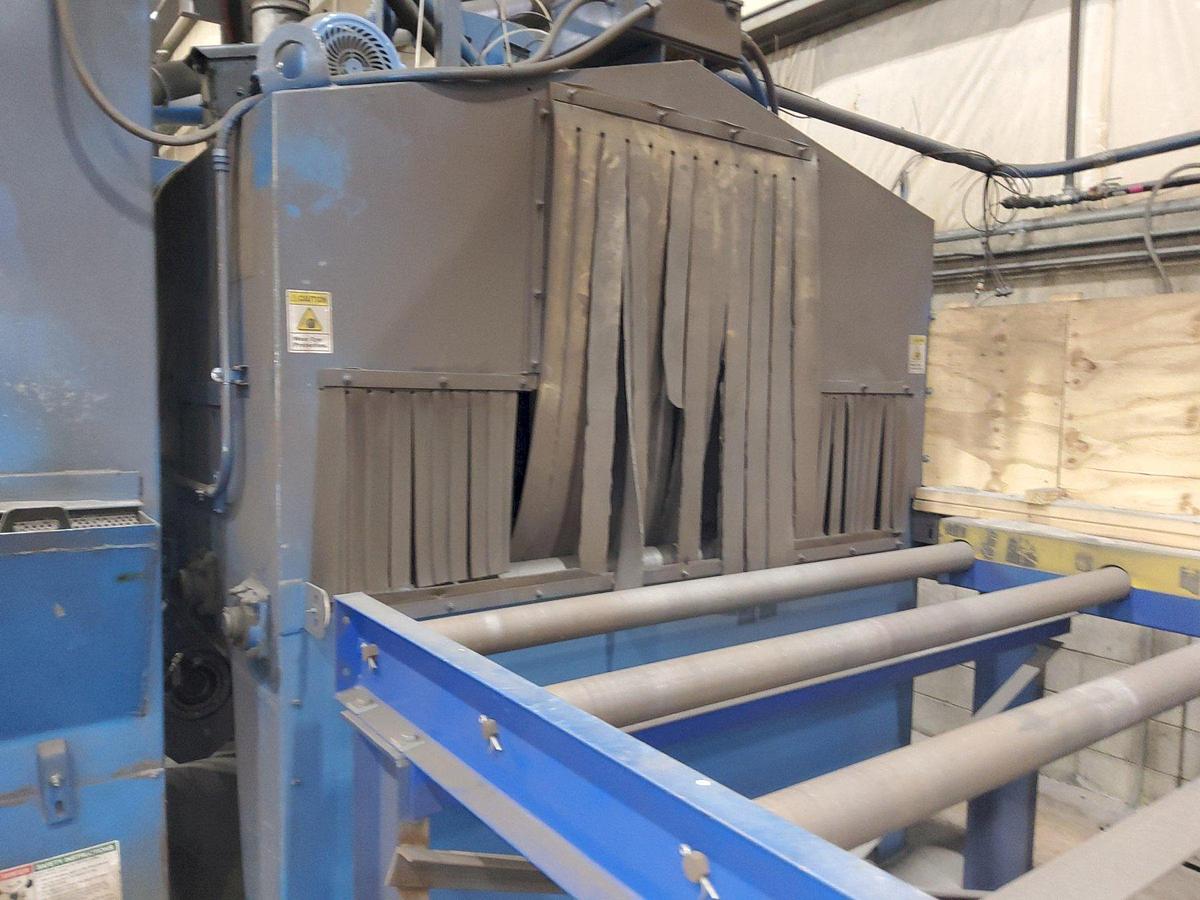 Pangborn #ES-1821, Wheel Blast Shot Blasting Machine, 72" x 18" Plate, Abrasive Reclaim System, Farr GS-8 - Image 5