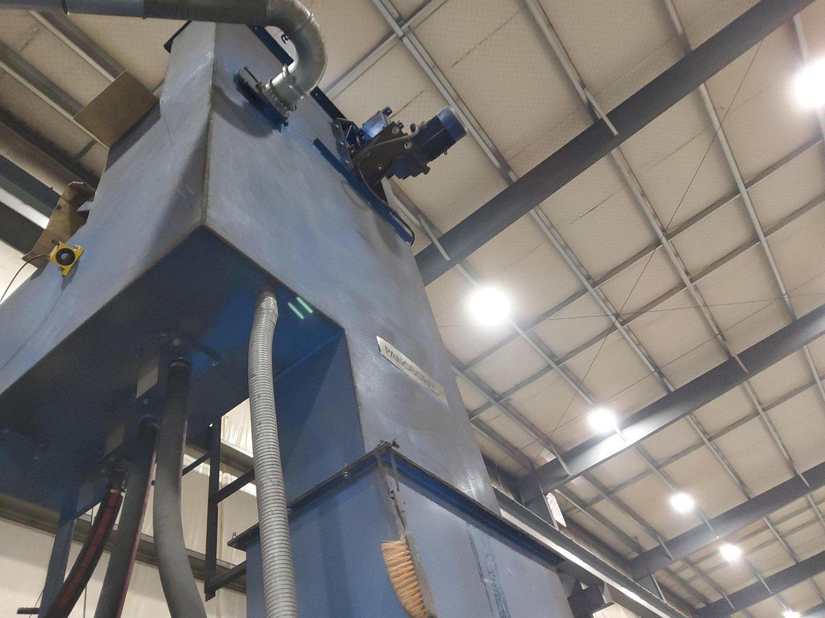 Pangborn #ES-1821, Wheel Blast Shot Blasting Machine, 72" x 18" Plate, Abrasive Reclaim System, Farr GS-8 - Image 10