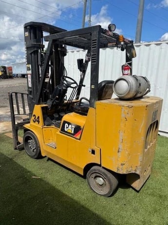 9100 lb. Caterpillar #GC45KSTR, ForkLift, Cushion Tire, LP Forktruck - Image 5