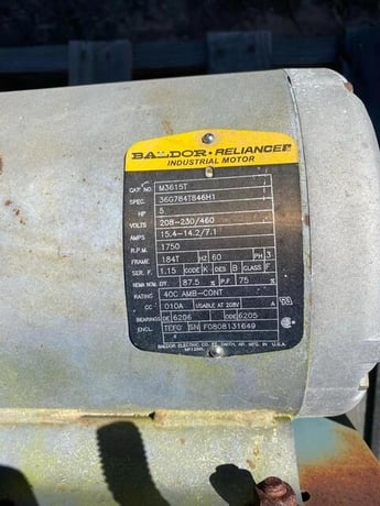 Rader #20x20ESW, Rotary Airlock, 5 HP Baldor Motor, TXT4B Dodge Gearbox - Image 9