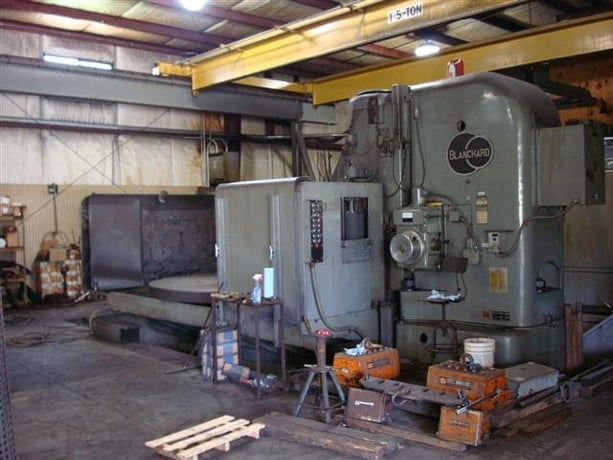 Blanchard #72HD-120-144, rotary surface grinder, 38" height under new segments, excellent condition, one owner - Image 1
