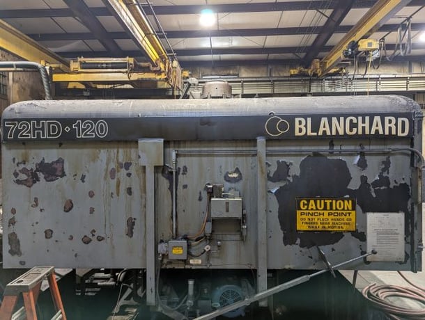 Blanchard #72HD-120-144, rotary surface grinder, 38" height under new segments, excellent condition, one owner - Image 5