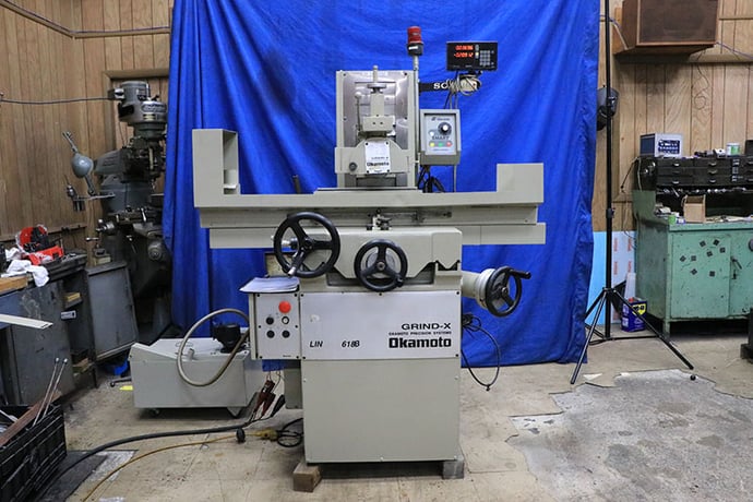 Okamoto #L-618B, Spindl Surface Grinder, 6" x 18" capacity, 2 HP, 3450 RPM, 8" x 11/2" x 1-1/4" wheel - Image 3
