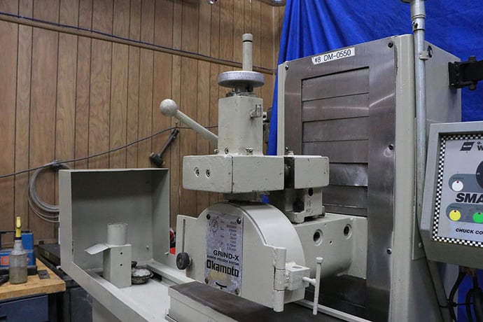 Okamoto #L-618B, Spindl Surface Grinder, 6" x 18" capacity, 2 HP, 3450 RPM, 8" x 11/2" x 1-1/4" wheel - Image 4