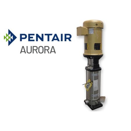 26 GPM @ 640' TDH Pentair Aurora #PVMX5-14, Vertical Multistage Jockey Pump, 5 HP, new - Image 1