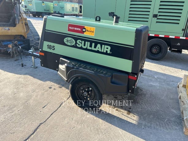 185 cfm, 100 psi, Sullair #185DPQ, mobile air compressor, Cat TF4 engine, 638 hours, 2023 - Image 4
