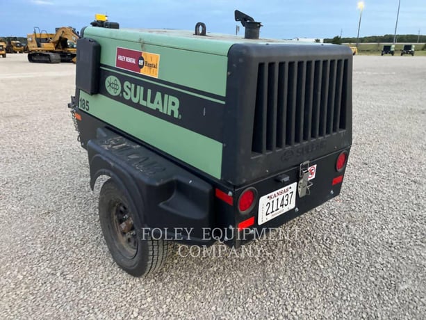 185 cfm, 100 psi, Sullair #185DPQ, mobile air compressor, Cat TF4 engine, 680 hours, 2023 - Image 4