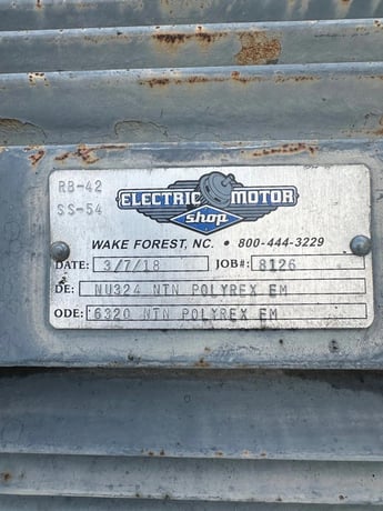 350 HP 1185 RPM Teco Westinghouse #AEHGTK, Industrial Motor, Frame 5011C, 4160 Volts - Image 8