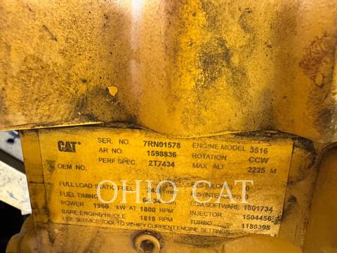 2000 KW Caterpillar 3516B, Stationary Generator Set, Diesel, 1800 RPM, 13200V, 248 hours, 2000 - Image 4
