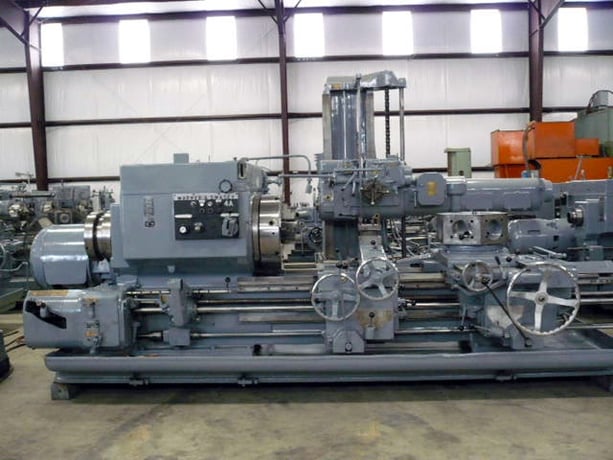 No. 4A Warner & Swasey, M3580, square head, saddle type turret lathe, 28-1/4" swing o/bed ways, 62" center - Image 2