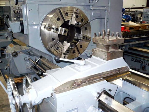 No. 4A Warner & Swasey, M3580, square head, saddle type turret lathe, 28-1/4" swing o/bed ways, 62" center - Image 5