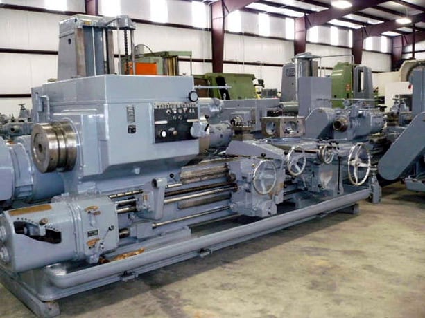 No. 4A Warner & Swasey, M3580, square head, saddle type turret lathe, 28-1/4" swing o/bed ways, 62" center - Image 8