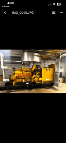 683 KW Caterpillar #3412, diesel generator set, 480 Volts, 3-phase, 396 hours, open skid, 2005 - Image 9