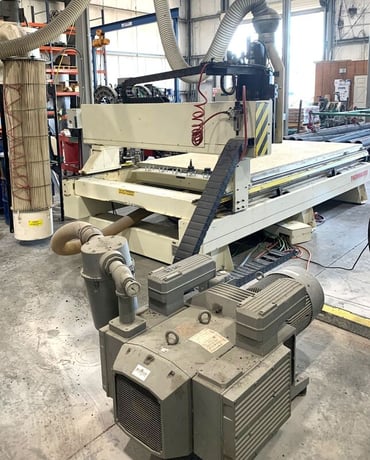 Thermwood #CS45, 3-Axis CNC Router, 5' x 10' moving gantry w/machined aluminum table, 10 HP HSD Spindle - Image 5