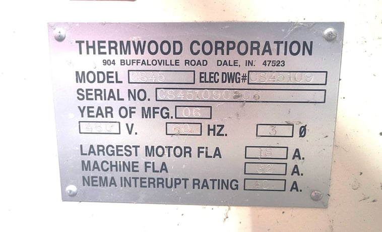 Thermwood #CS45, 3-Axis CNC Router, 5' x 10' moving gantry w/machined aluminum table, 10 HP HSD Spindle - Image 6