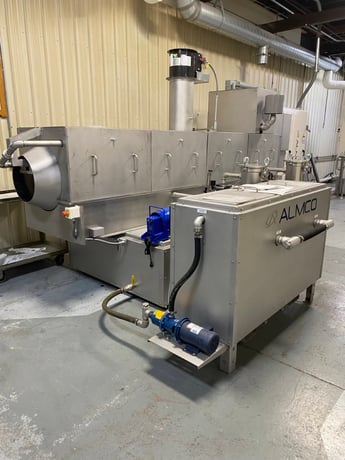 Almco #24-156WRB-E, Drum Conveyor Washer, 24" diameter drum, 1/8" perforations, AB PLC, 2025 - Image 2