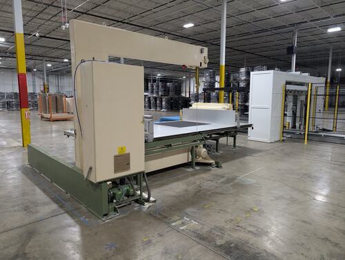 174" x 54" Albrecht Baumer #IS/M, Vertical Bandsaw, 34' 9" x 1/2" x 0.020" blade, refurbished 2024, 1997 - Image 6