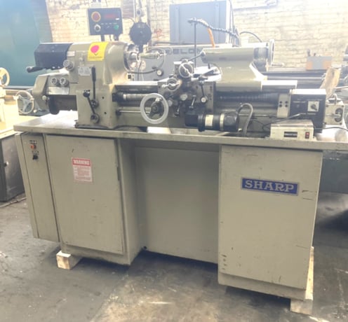 Sharp #1118H, Precision Lathe, HLVH Style, w /Metric/Inch digital read out, 220 V - Image 1