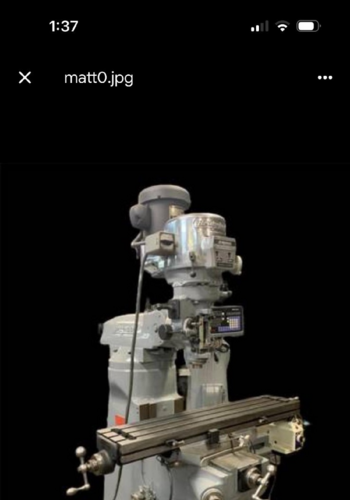 Bridgeport, Milling Machine, R8 Spindle, w/DRO, 2 HP, Reconditioned - Image 2