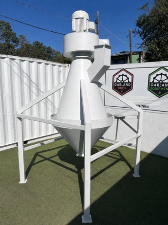 43" Packer Cyclone, 113.5" height, 45" x 30" cone, 7.5 HP TECO-Westhinghouse motor, 230/400 V. - Image 5
