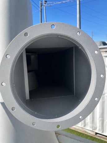 43" Packer Cyclone, 113.5" height, 45" x 30" cone, 7.5 HP TECO-Westhinghouse motor, 230/400 V. - Image 9