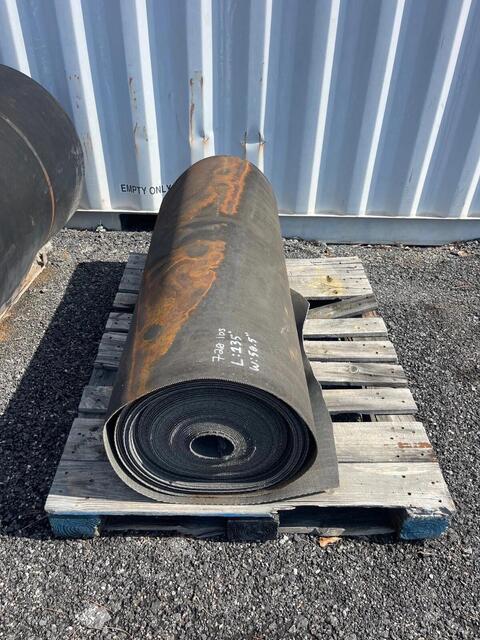50.5" wide x 135' long Conveyor Belt, Rough Top 2 Ply - Image 1