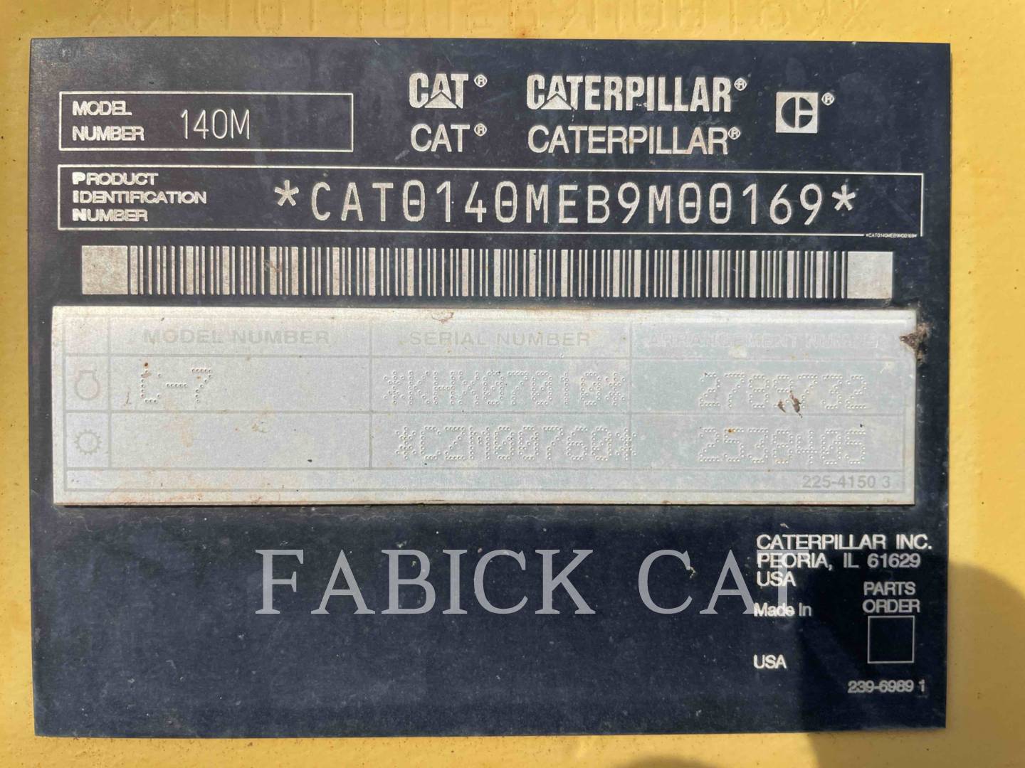 Caterpillar 140M, Motor Grader, 10263 hours, S/N: B9M00169, 2007 - Image 6