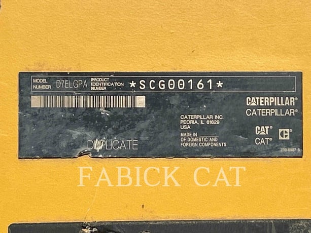 Caterpillar D7ELGP, Crawler Dozer, 9459 hours, S/N: SCG00161, 2011 - Image 6