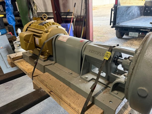 300 GPM @ 100; TDH, Vertiflo #1424, Baldor 20 HP motor, new, unused - Image 3